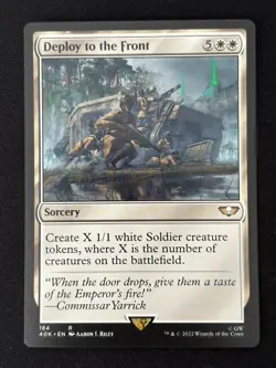 1x MTG Deploy to the Front - Universes Beyond: Warhammer 40,000 (40K) #184 - Image 1