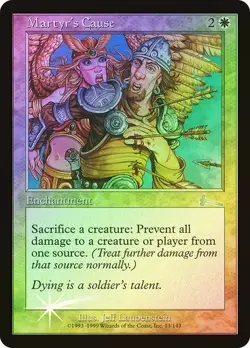 Urza's Legacy MTG FOIL Martyr's Cause Magic - Image 1
