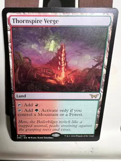 MTG Duskmourn Thornspire Verge Land R 0270 - Image 1