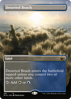 Deserted Beach (Borderless) Innistrad: Midnight Hunt Near Mint - Image 1