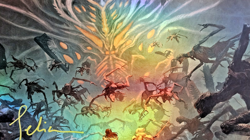 MTG Duskmourn Valgavoth's Onslaught Poster 11x17 Foil - Image 3