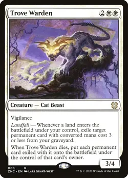 1x Trove Warden NM Eng MTG - ZNR Commander - Image 1