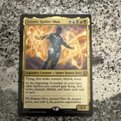 Magic The Gathering SPM Spider-Man Mythic M 0127 Cosmic Spider-Man - Near Mint - Image 1