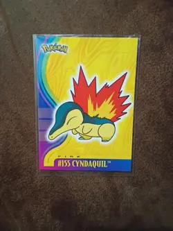 Topps Pokemon Johto Series 1 Non Holo #155 Cyndaquil - Image 1
