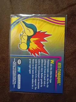 Topps Pokemon Johto Series 1 Non Holo #155 Cyndaquil - Image 2
