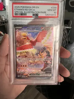 2025 POKEMON DRI EN-DESTINED RIVALS #230 ETHAN'S HO-OH EX PSA 10 - Image 5