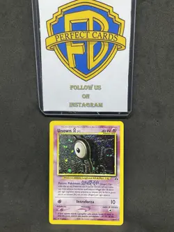 POKEMON NEO DISCOVERY UNLIMITED UNOWN [A] HOLO 14/75 LP+ ITA - Image 1