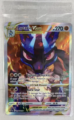 Pokemon Lucario VSTAR SWSH291 Holo Crown Zenith ETB Black Star Promo SEALED - Image 1