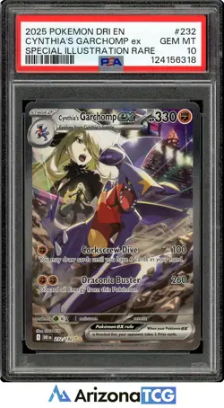 Pokemon 2025 Cynthia's Garchomp ex 232/182 SIR Destined Rivals GEM MINT PSA 10 - Image 1