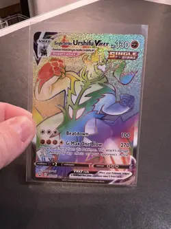 Single Strike Urshifu Vmax 167/163 Battle Styles Rainbow Hyper Rare Pokemon MINT - Image 1