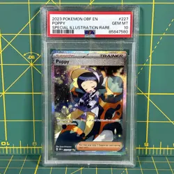 2023 POKEMON OBF EN-OBSIDIAN FLAMES SPECIAL ILLUSTRATION RARE #227 POPPY PSA 10 - Image 1