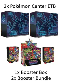 POKEMON CENTER Phantasmal Flames 2x ETB 2x BB 1x Booster Box - PRESALE SHIPS NOV - Image 1