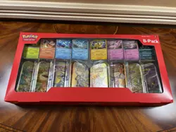 Pokemon TCG: Scarlet & Violet - Prismatic Evolutions 8 Pack Mini Tin Set Costco - Image 1