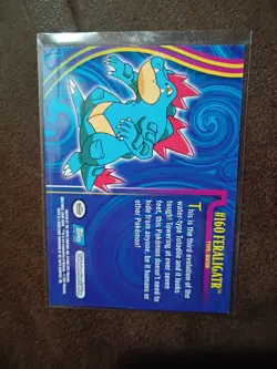 Feraligatr Topps Pokemon Animation Non Foil Johto League Champions #160 VLP/NM - Image 2