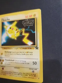 Pokemon - Pikachu 4 Black Star Promo Wizards WB Movie Promo Look - Image 4
