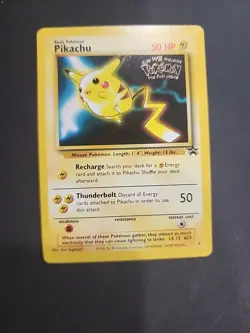 Pokemon - Pikachu 4 Black Star Promo Wizards WB Movie Promo Look - Image 5