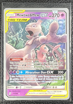 Mewtwo & Mew GX 71/236 Unified Minds 2019 World Championship LP Pokemon Card - Image 1