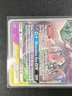 Mewtwo & Mew GX 71/236 Unified Minds 2019 World Championship LP Pokemon Card - Image 3