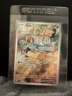 Pokemon TCG Ralts Card 211/198 Illustration Rare, S&V Base - Image 1