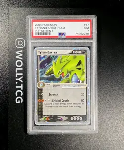 TYRANITAR POP SERIES 1 PSA 7 HOLO card Pokemon Prime 17/17 EN BGS CGC - Image 1