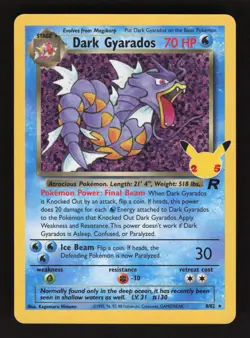 Dark Gyarados 8/82 Pokemon Celebrations Classic Collection Holo Card - Image 1