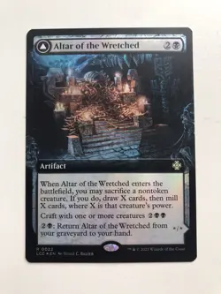 Altar of the Wretched / Bonemass Borderless Foil MTG Magic Card NM Near Mint LCI - Image 1