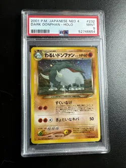 Pokemon PSA 9 MINT Dark Donphan 2001 Neo Destiny Japanese Holo Rare Card - Image 2