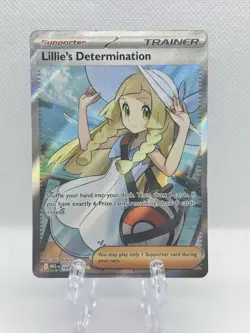 Pokemon TCG Mega Evolution Lillie’s Determination Full Art Trainer Card 169/132 - Image 1