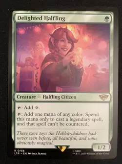 Delighted Halfling NM Regular Universes Beyond: Lord of the Rings - Image 1