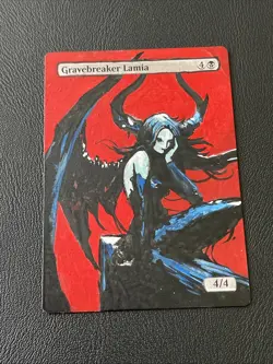 ALTERED/HAND-PAINTED GRAVEBREAKER LAMIA - MTG Magic the Gathering - Image 1