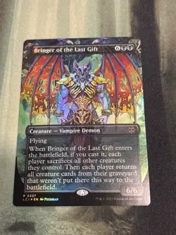 MTG Bringer of the Last Gift FOIL Borderless Lost Caverns of Ixalan LCI 0337- LP - Image 1