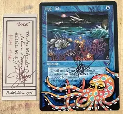 MTG High Tide Alter Altered Sketch Art Amy WEBER Magic - Image 1