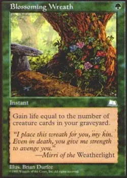 MTG-4x-Light Play, English-Blossoming Wreath-Weatherlight - Image 1