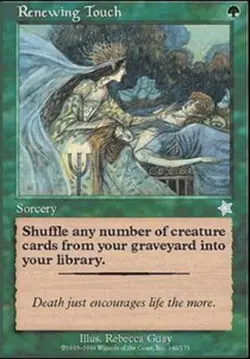 Light Play, English MTG Regular Renewing Touch Starter 1999 Magic the Gathering - Image 1