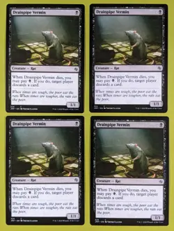 Drainpipe Vermin x4 Jumpstart 4x Playset Magic the Gathering MTG - Image 1