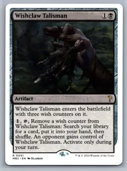 Mystery Booster 2 #51 Wishclaw Talisman (White Border) - Image 1
