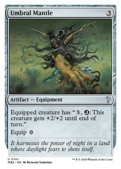 Umbral Mantle (White Border) #101 | Near Mint | Mystery Booster 2 Magic MTG - Image 1