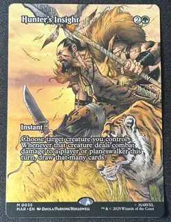 MTG Hunter's Insight (Borderless) (35) | NM | Marvel Eternal (MAR) - Image 1