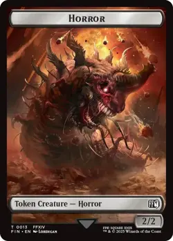 2x Hero/Horror Token, Final Fantasy Tokens, MTG, 2 pack, Magic the Gathering - Image 2