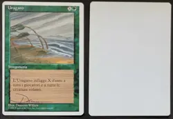 SIGNED MtG Magic D Willich Artist Proof _ Italian 4E Fourth _ HURRICANE _ 1/50! - Image 1
