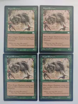 Rogue Elephant x 4 Weatherlight Regular Playset - Image 1