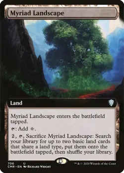 Myriad Landscape (Extended Art Foil) x1 NM - Commander Legends - MtG - Image 1
