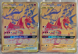 2x Pokemon Tag Team Reshiram & Charizard GX SM247 Full Art Holo Promo NM - Image 1