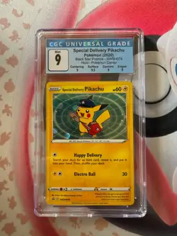 2020 POKEMON SWSH BLACK STAR PROMO #074 SPECIAL DELIVERY CGC 9 w/Subs - Image 1