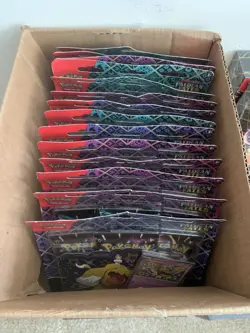 Lot of 14 - Pokemon TCG S&V Paldean Fates 3 Pack Tech Sticker Collection - Image 1