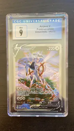 Pokemon Arceus V Alt Art Brilliant Stars 166/172 CGC 9 Mint! - Image 1