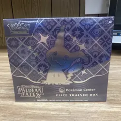 FACTORY SEALED Pokemon TCG Paldean Fates Pokemon Center ETB Elite Trainer Box - Image 1