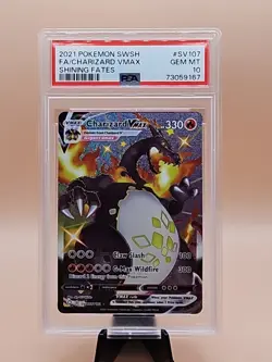 2021 Charizard VMAX Pokemon SWSH FA #SV107 Shining Fates PSA 10 - Image 1
