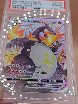 2021 Charizard VMAX Pokemon SWSH FA #SV107 Shining Fates PSA 10 - Image 4