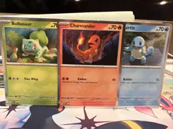 Pokemon 151 Starters Set Black Star Promo Poster Collection - Image 1